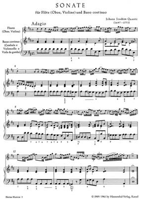 Johann Joachim Quantz: Sonate fur Flote und BC aus Furstenbergiana: Kammerensemble