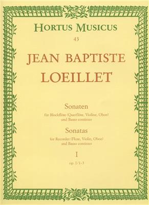 Jean-Baptiste Loeillet: 3 Sonaten Opus 1 Heft 1: Blockflöte