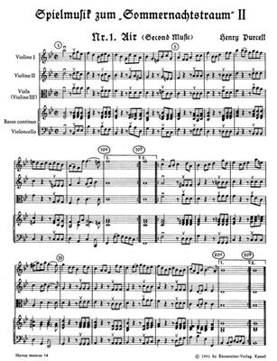 Henry Purcell: Music Midsummer 2 Full Sc: Streichorchester