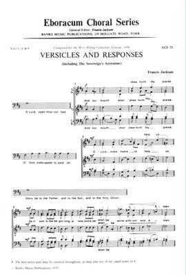 Francis Jackson: Versicles & Responses: Gemischter Chor mit Begleitung