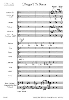 Antonio Caldara: Te Deum: Gemischter Chor mit Begleitung