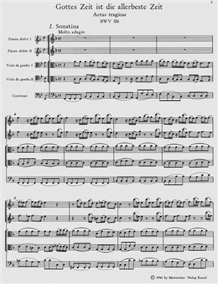 Johann Sebastian Bach: Gottes Zeit Ist Die Allerbeste Zeit: Gemischter Chor mit Ensemble
