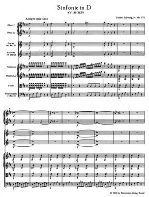 Wolfgang Amadeus Mozart: Symphonie 23 D KV181: Orchester