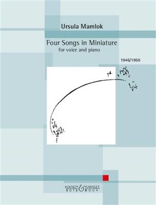 Ursula Mamlok: Four Songs in Miniature: Gesang mit Klavier
