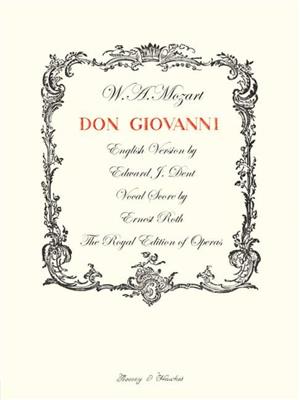 Wolfgang Amadeus Mozart: Don Giovanni - Vocal Opera Score: Orchester