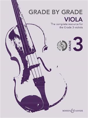 Grade by Grade - Viola - Grade 3: (Arr. Liz Partridge): Viola mit Begleitung