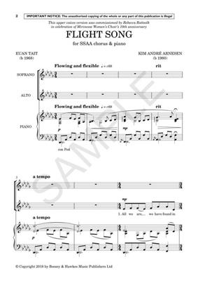 Kim André Arnesen: Flight Song: Männerchor mit Klavier/Orgel