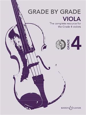 Grade by Grade - Viola - Grade 4: (Arr. Liz Partridge): Viola mit Begleitung