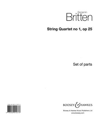 Benjamin Britten: String Quartet 1 In D op. 25: Streichquartett