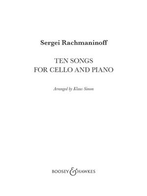 Sergei Rachmaninov: Ten Songs for Cello and Piano: Cello mit Begleitung
