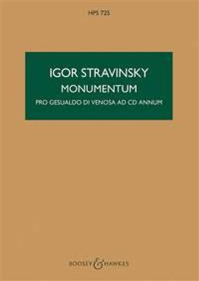 Igor Stravinsky: Monumentum: Orchester