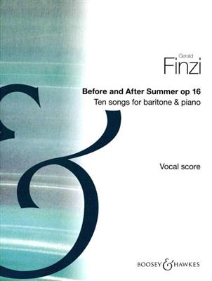 Gerald Finzi: Before and After Summer op. 16: Gesang mit Klavier