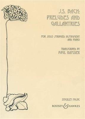 Johann Sebastian Bach: Preludes and Gallantries: (Arr. Paul Ramsier): Viola mit Begleitung