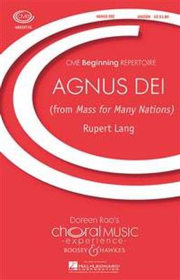 Rupert Lang: Agnus Dei: Gemischter Chor mit Klavier/Orgel