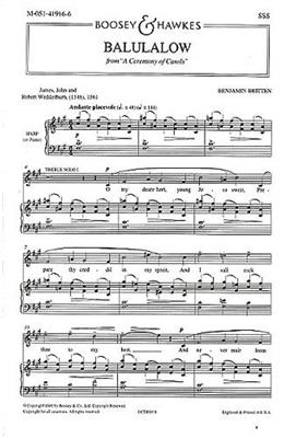 Benjamin Britten: Balulalow: Kinderchor mit Begleitung