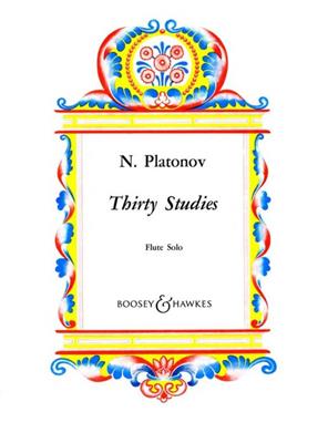 Platonov: 30 Studies: Flöte Solo