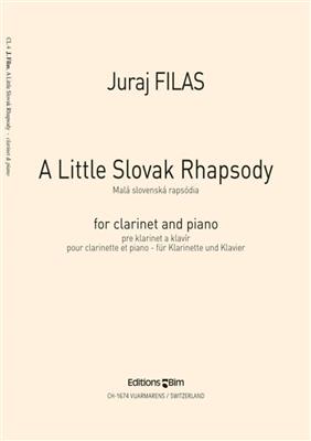 Juraj Filas: Little Slovak Rhapsody: Klarinette mit Begleitung