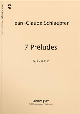 Jean-Claude Schlaepfer: 7 Préludes: Klavier Duett