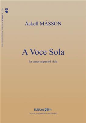 Askell Masson: A Voce Sola: Viola Solo