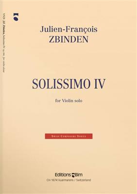 Julien-François Zbinden: Solissimo IV+E1453: Violine Solo