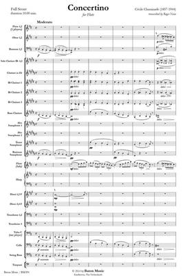 Cécile Chaminade: Concertino for Flute: (Arr. Niese): Blasorchester