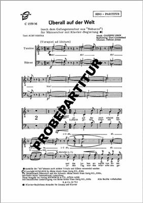 Giuseppe Verdi: Überall auf der Welt: Gemischter Chor mit Begleitung