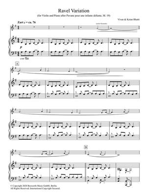Vivan Bhatti: Ravel Variation: Violine mit Begleitung