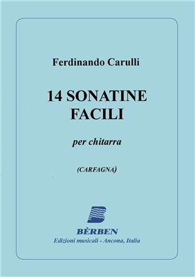 Ferdinando Carulli: 14 Sonatine Facili: Gitarre Solo