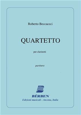 Roberto Beccaceci: Quartetto Partitura: Streichquartett