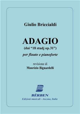 Giulio Briccialdi: Adagio Floete Und Klavier: Flöte mit Begleitung