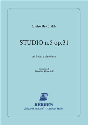 Giulio Briccialdi: Studio 5 - Op 31 Floete Und Kl: Gemischtes Holzbläser Duett