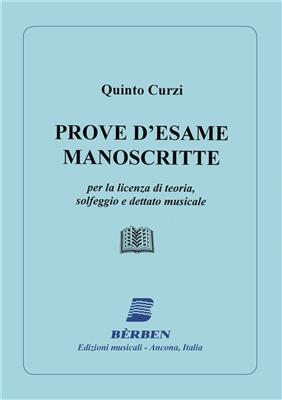 Prove D'Esame Manoscritte Per La Licenza Di Teoria