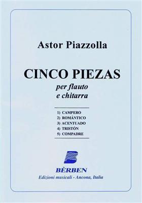 Astor Piazzolla: Cinco Piezas: Flöte mit Begleitung