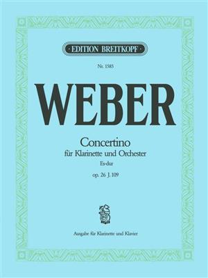 Carl Maria von Weber: Concertino für Klarinette und Orchester Es-Dur: Klarinette mit Begleitung