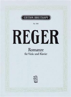 Max Reger: Romanze in G-Dur / Romance in G major: Viola mit Begleitung