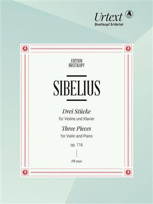 Jean Sibelius: 3 Pieces For Violin and Piano Op. 116: Violine mit Begleitung