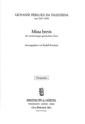 Giovanni Pierluigi da Palestrina: Missa Brevis Satb: Gemischter Chor mit Begleitung