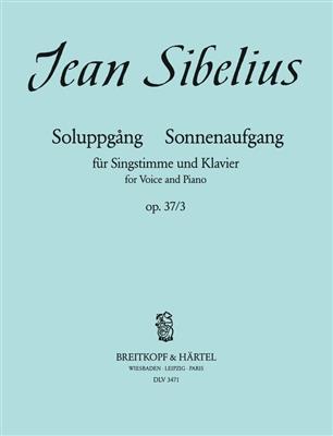 Jean Sibelius: Soluppgang - Sonnenaufgang: Gesang mit Klavier