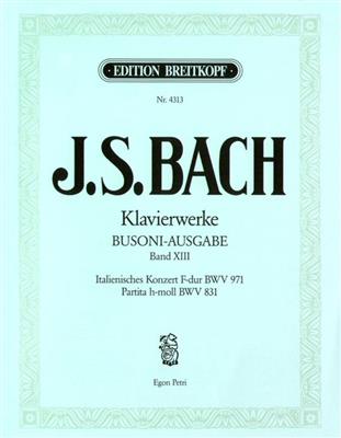 Johann Sebastian Bach: Italienisches Konzert, Partita: (Arr. Ferruccio Busoni): Klavier Solo