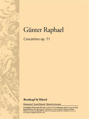 Günter Raphael: Concertino op. 71: Altsaxophon mit Begleitung
