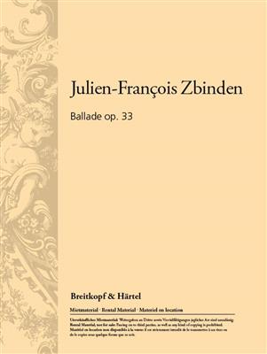 Julien-François Zbinden: Ballade op. 33: Fagott mit Begleitung