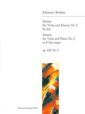Johannes Brahms: Sonate Nr. 2 Es-dur op. 120/2: Viola mit Begleitung