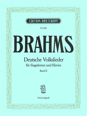Johannes Brahms: Deutsche Volkslieder, Band 2: Gesang mit Klavier