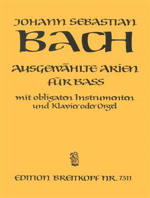 Johann Sebastian Bach: Ausgewählte Arien für Bass: Gesang mit Klavier