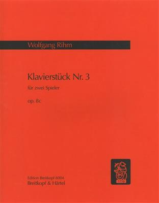 Wolfgang Rihm: Klavierstück Nr. 3 op. 8c: Klavier vierhändig