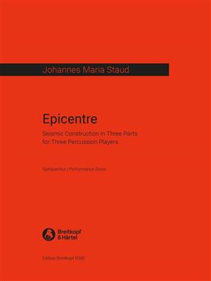 Johannes Maria Staud: Epicentre: Sonstige Percussion