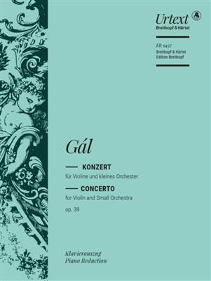 Hans Gal: Violinkonzert Op. 39: Violine mit Begleitung