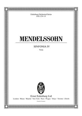 Felix Mendelssohn Bartholdy: Sinfonia IV c-Moll: Streichorchester