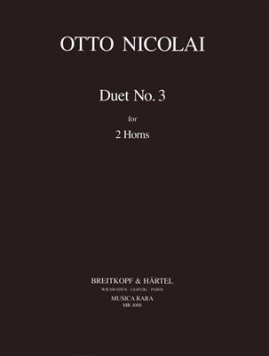 Otto Nicolai: Duo Nr. 3: Horn Duett