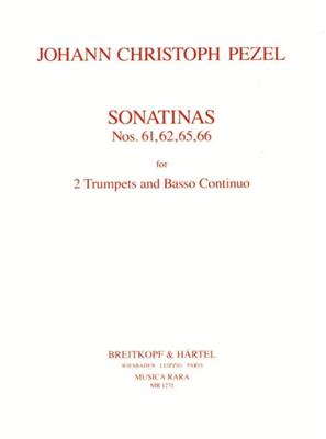 Johann Christoph Pezel: Sonatinen 61, 62, 65, 66: Trompete Duett